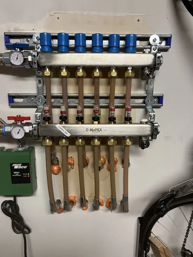 Plumber performing Gas Leak Detection at a residential property in The Crossings